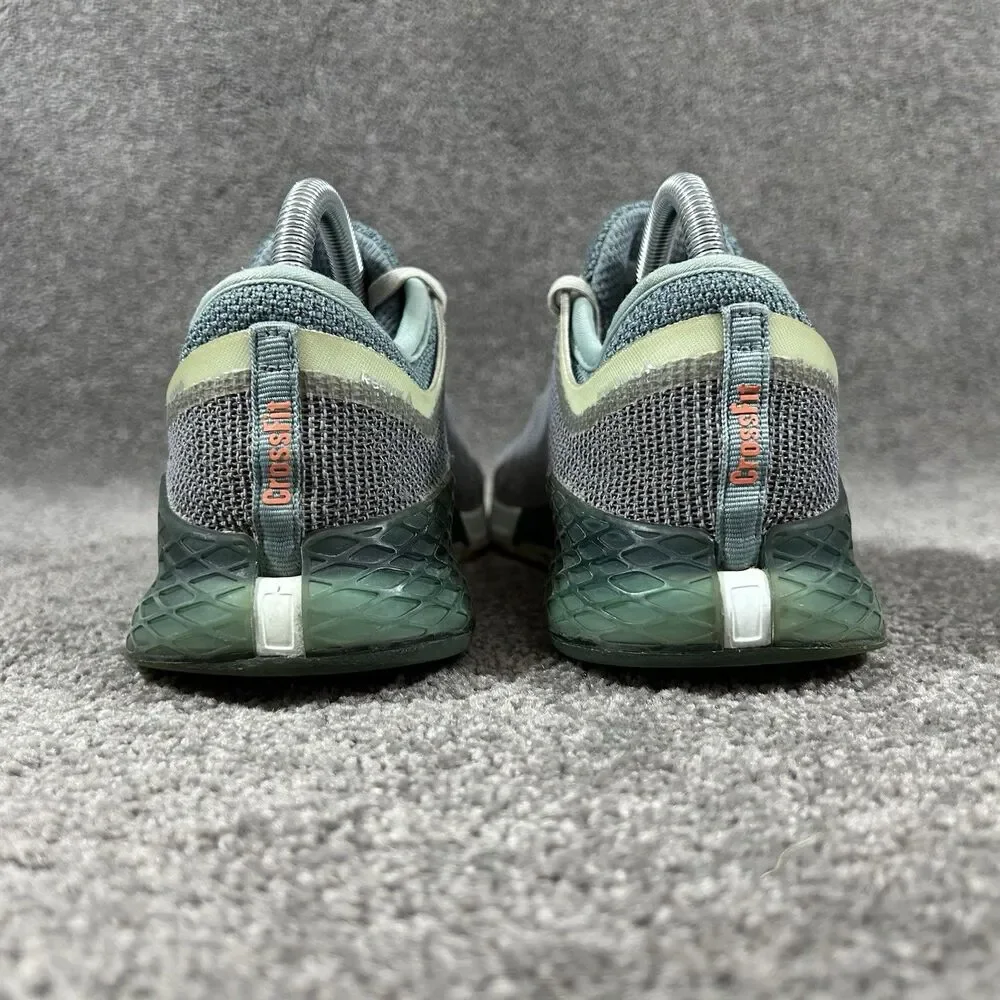 Reebok Nano 9 FU6831 Women’s Sz 8.5 Green Gray Training Athletic Gym Shoes Used